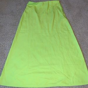 Lime green skirt